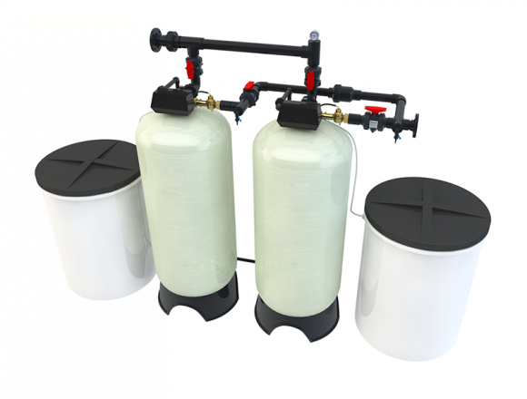 巨津JJ-KF-600E2(8-12噸/小時) 雙閥雙罐系統(tǒng)#6 富萊克軟化水設(shè)備2850*2